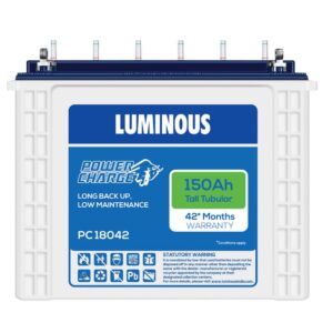 Luminous PC 18042 150Ah Tubular Battery, 50.2 x 44 x 19.1 cm