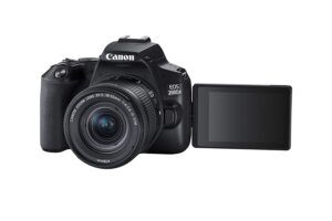 Canon EOS 200D II 24.1MP Digital SLR Camera + EF-S 18-55mm f4 is STM Lens (Black)